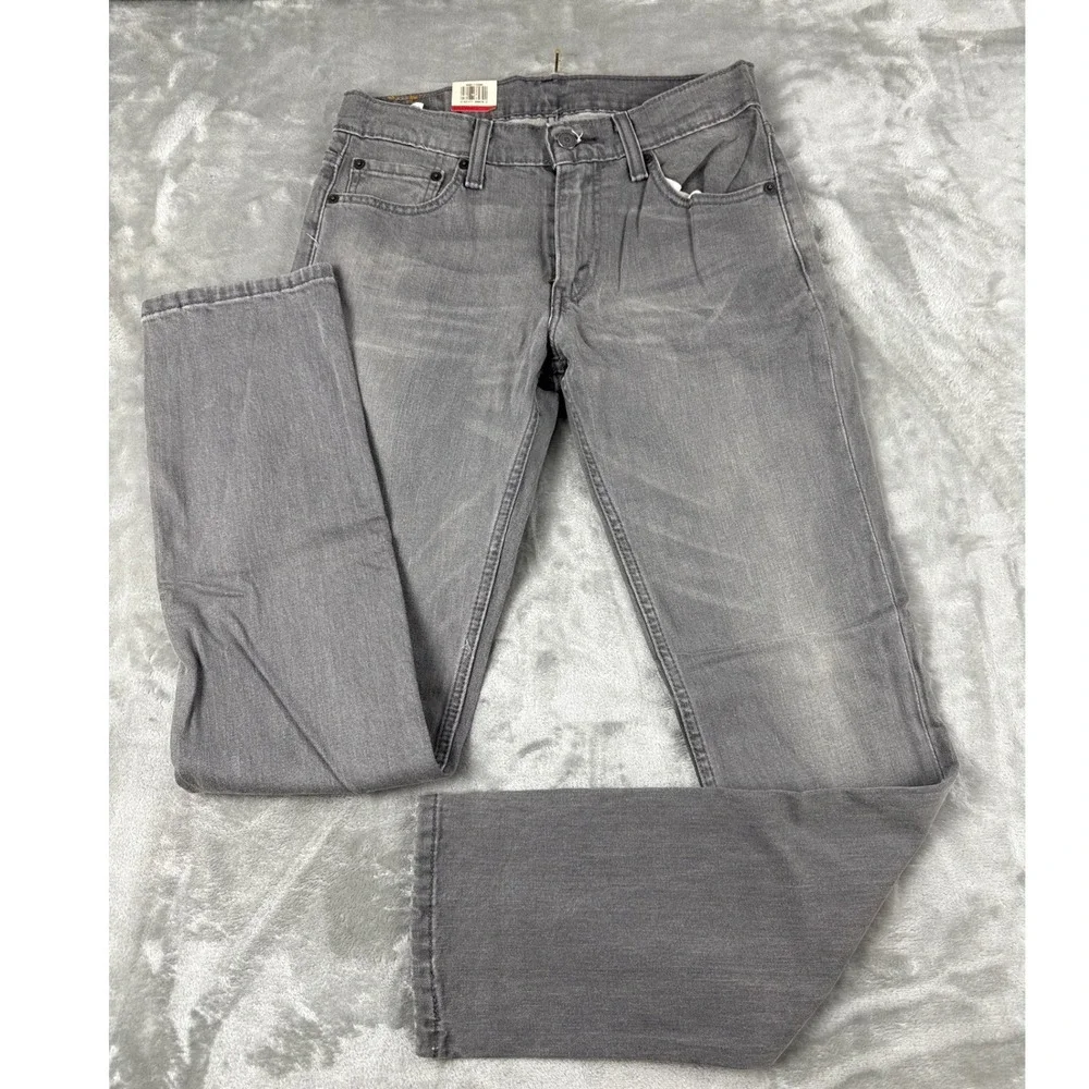 Levi's 511 Slim Fit Grey Stretch Denim Jeans Mens 30x32 NWT 045111244